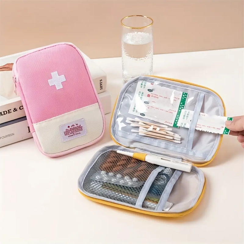 First Aid Bag Kit - การเดินทางเพื่อธุรกิจการเดินทางกลับบ้านถุงแพทย์แบบพกพาแบบพกพาถุงยาขนาดเล็กการจัดเก็บถุงยาปฐมพยาบาลทางการแพทย์