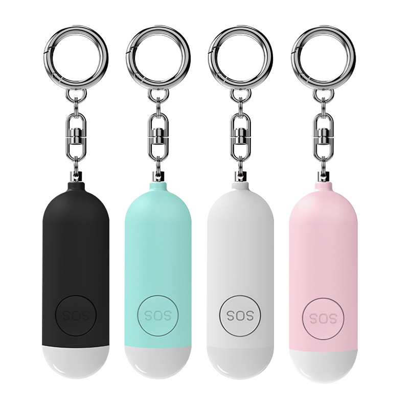 Personal Alarm Keychain - ไฟเตือนภัยป้องกันตัวแบบ LED ชาร์จได้ สำหรับผู้หญิง เด็ก 130dB