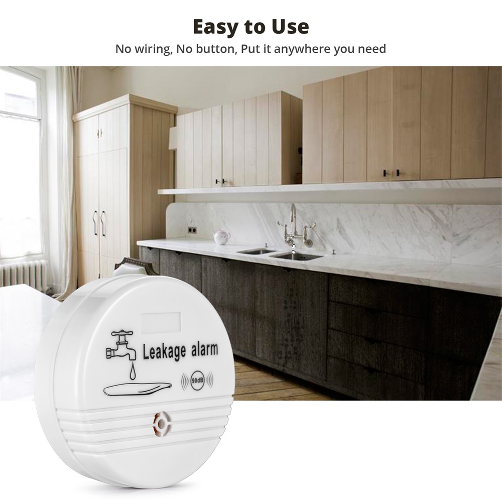 Water Alarm Sensor - Fuers เครื่องตรวจจับน้ํารั่ว ALARM Sensitive รั่วและหยดแจ้งเตือน 90dB