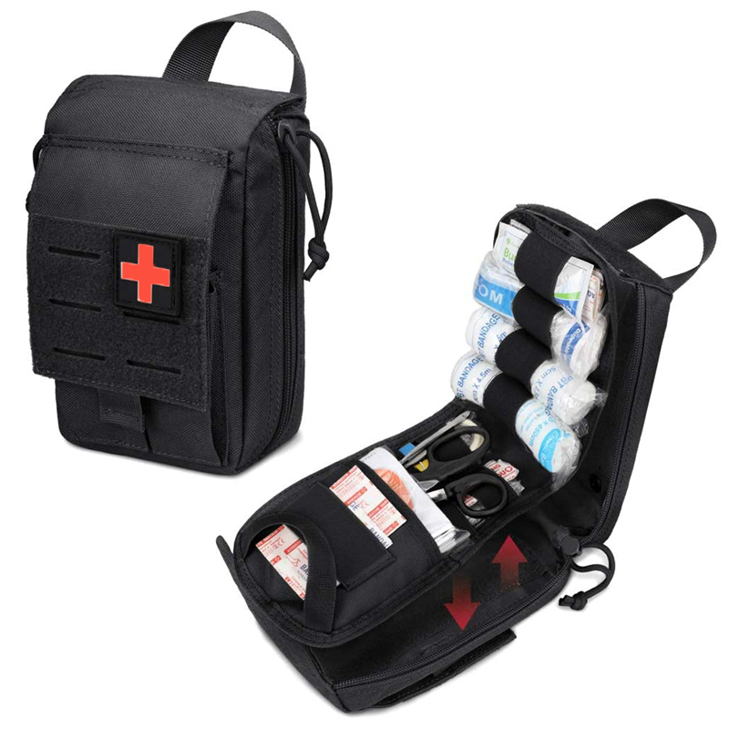 First Aid Bag Kit - กระเป๋า kotak p3k ทางการแพทย์ยุทธวิธี Molle กระเป๋าฉุกเฉินสำหรับการตั้งแคมป์กระเป๋า