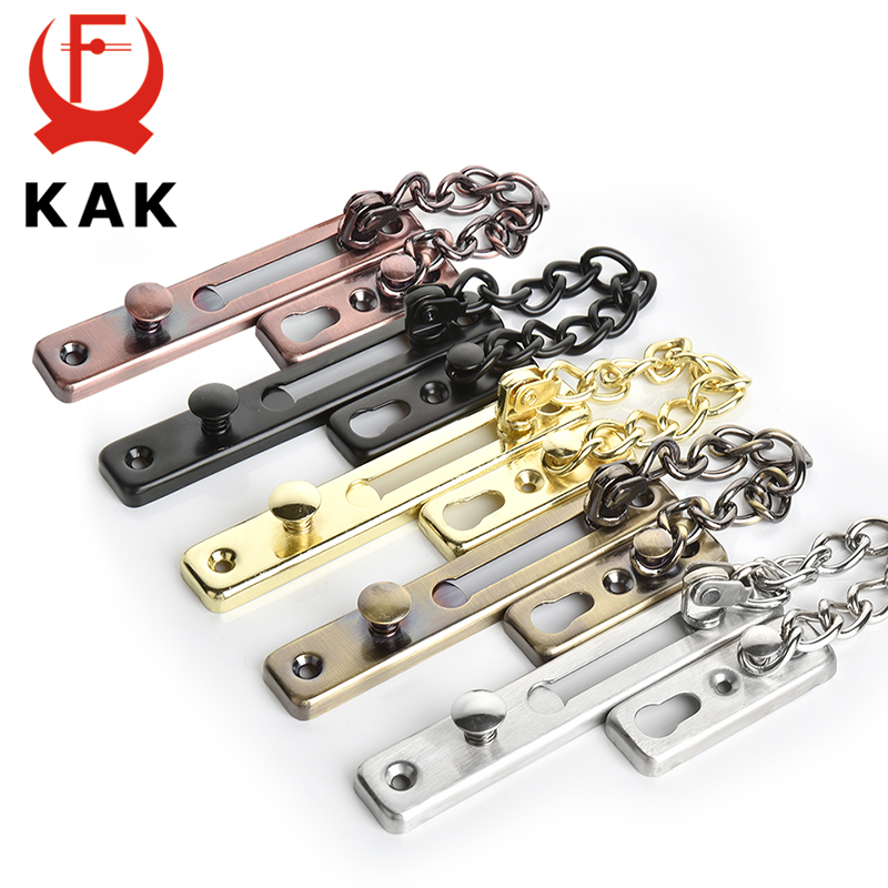 Security Chain Door - KAK 304 สแตนเลสสตีลประตูล็อคAnti-Theftโซ่ประตูประตูLATCHเล็บกาวฟรีThickenประตูล็อคฮาร์ดแวร์