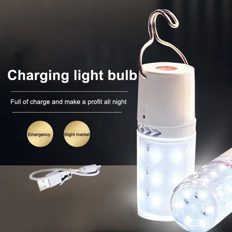 Power Outage Light - ไฟ LED แบบชาร์จไฟได้สำหรับตั้งแคมป์ ไฟฉุกเฉินสำหรับเต็นท์กลางแจ้ง ไฟพกพาสำหรับกลางคืน พร้อมคลิปหนีบ