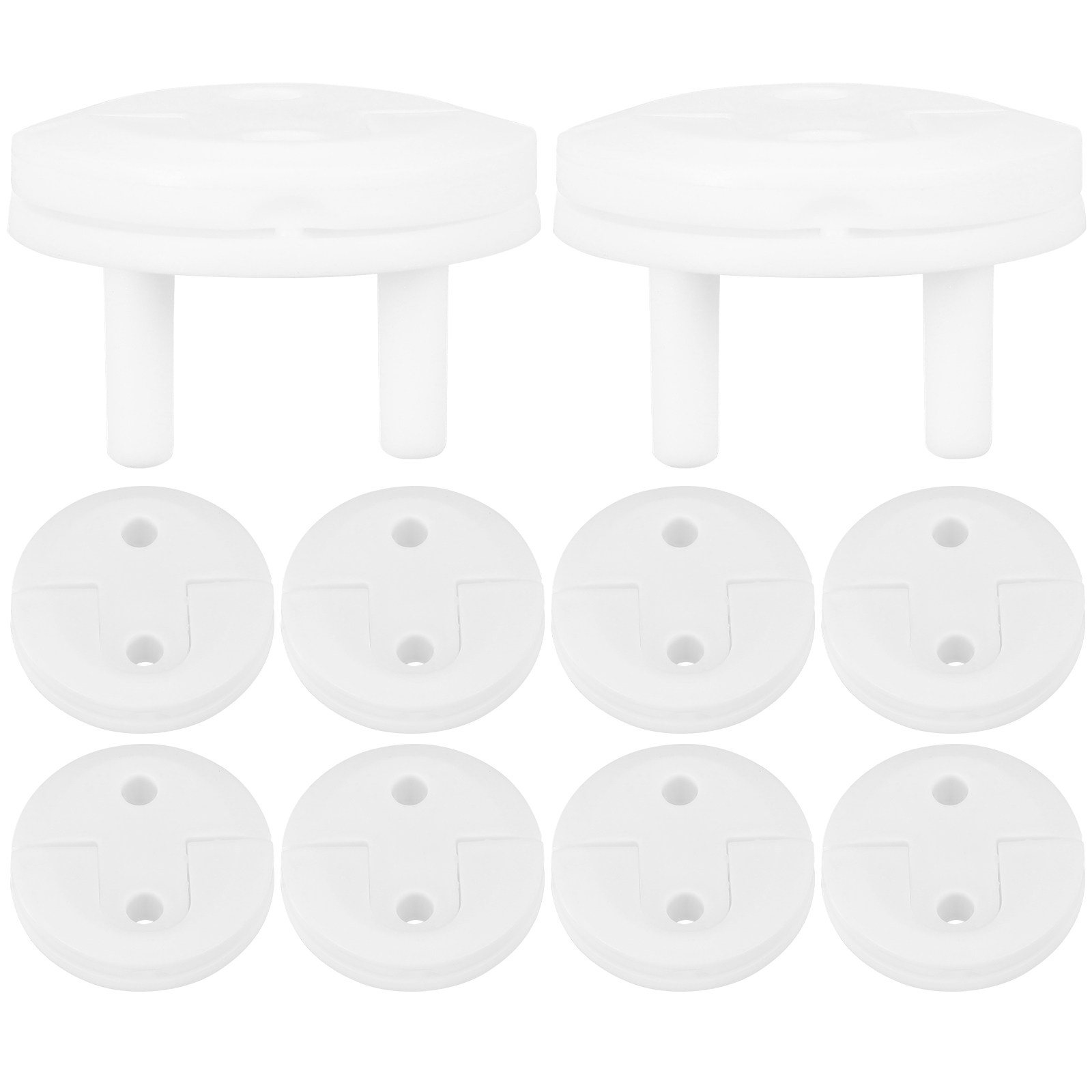 Outlet Cover Baby - ฝาครอบปลั๊กไฟป้องกันเด็ก 10 ชิ้น วัสดุพลาสติก สำหรับป้องกันปลั๊กไฟในบ้าน โรงเรียน