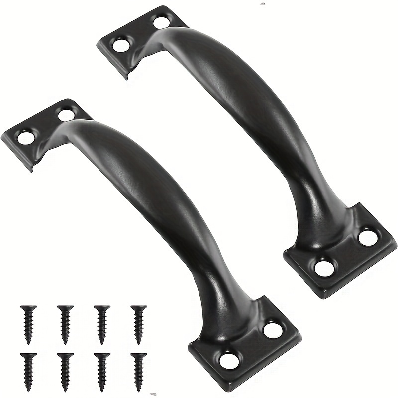 Window Lock Bar - มือจับเฟอร์นิเจอร์เหล็ก DIY 2 ชิ้น พร้อมสกรู สำหรับประตู