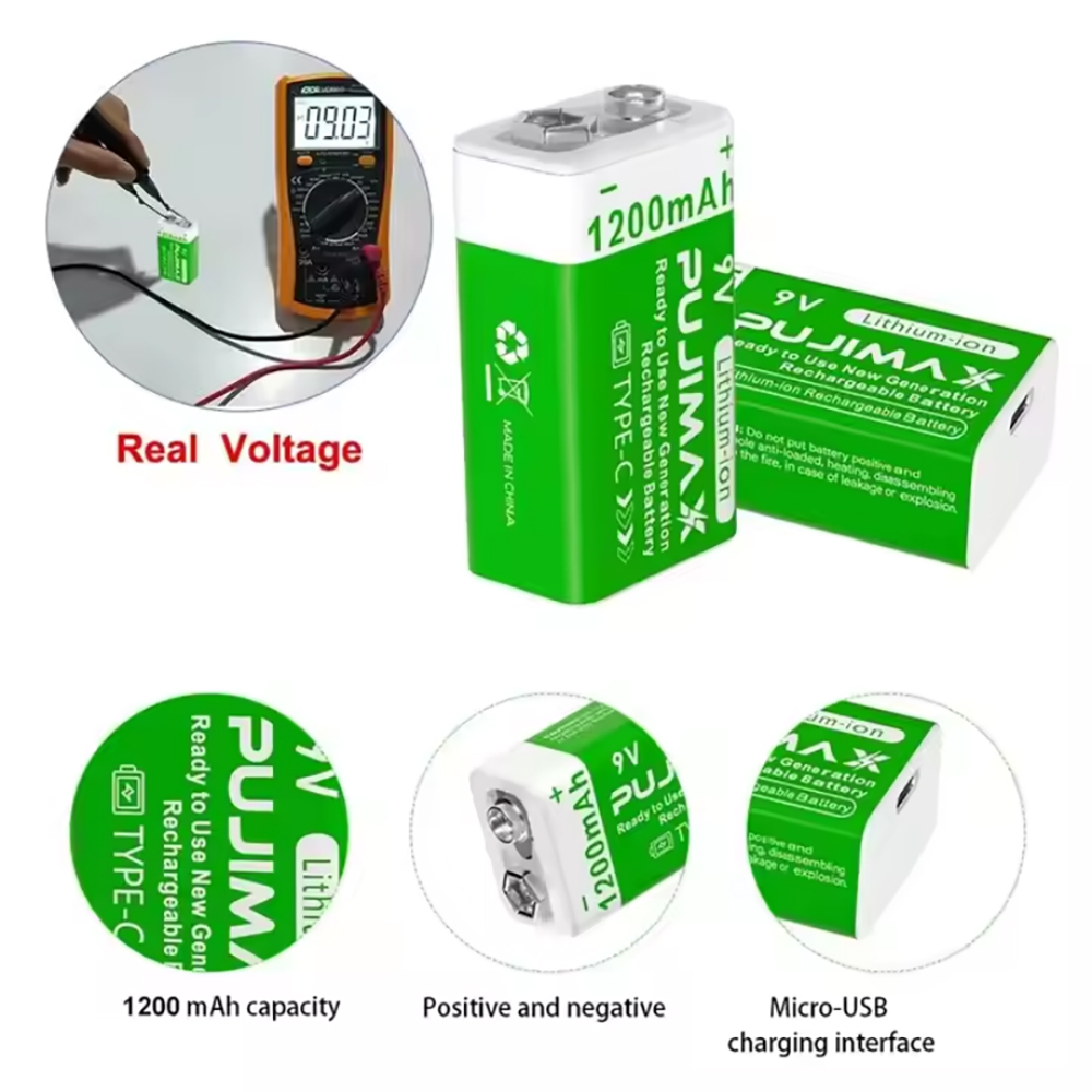 PUJIMAX 9V แบตเตอรี่แบบชาร์จไฟ - Co Detector Plug บทวิจารณ์และราคา