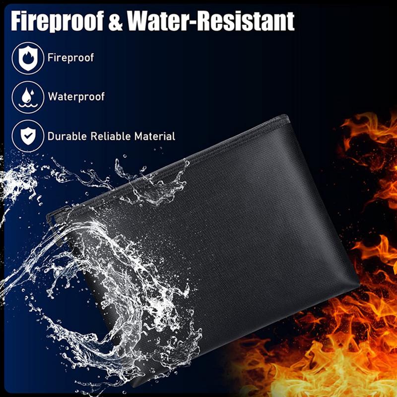 ทนไฟกระเป๋าเอกสารกันน้ําเงินกร - Fire Safe Document บทวิจารณ์และราคา
