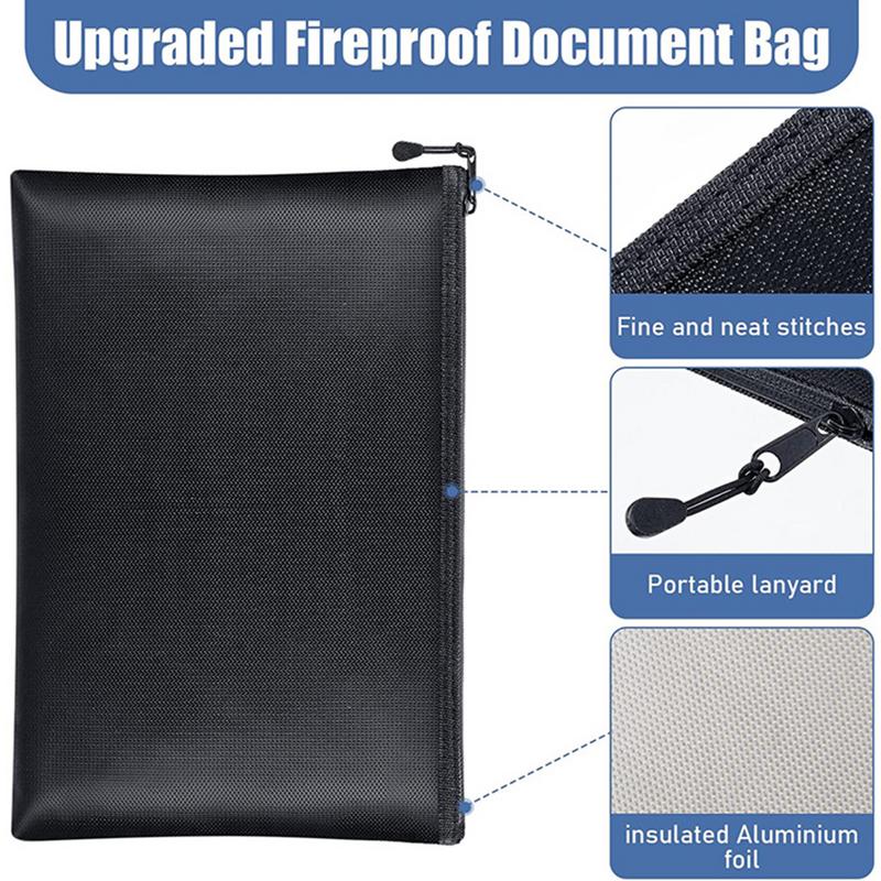 ทนไฟกระเป๋าเอกสารกันน้ําเงินกร - Fire Safe Document บทวิจารณ์และราคา