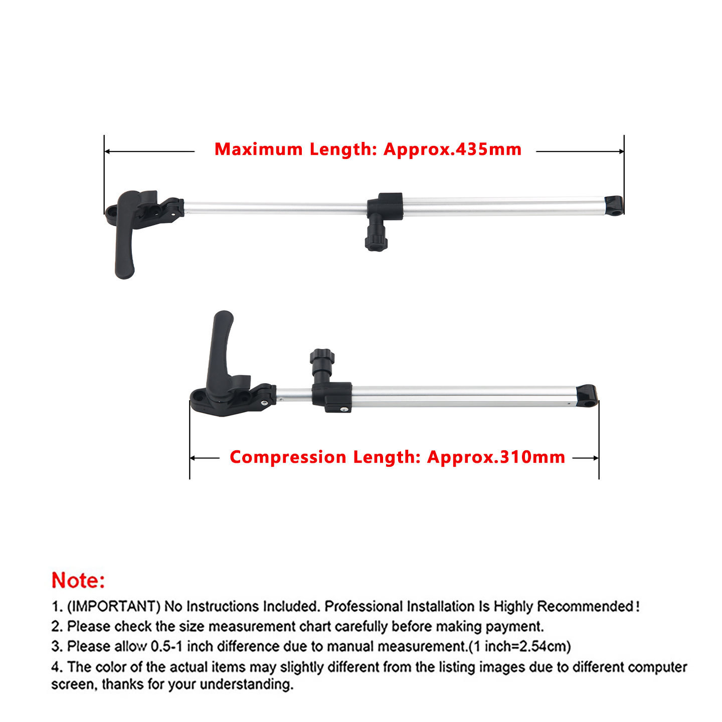 แกนค้ำหน้าต่างรถบ้าน 2 ชิ้น ทน - Window Lock Bar บทวิจารณ์และราคา