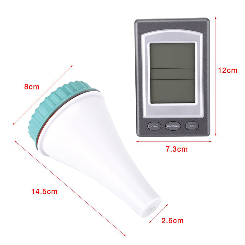 ดิจิตอลเครื่องวัดอุณหภูมิสระว่ - Pool Alarm Float บทวิจารณ์และราคา