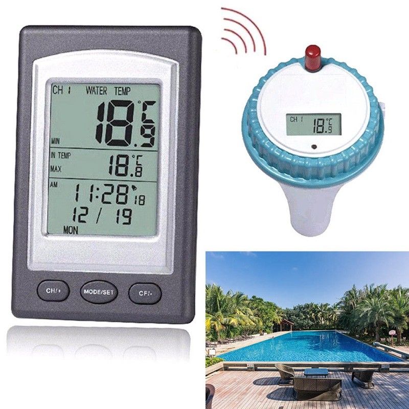 ดิจิตอลเครื่องวัดอุณหภูมิสระว่ - Pool Alarm Float บทวิจารณ์และราคา