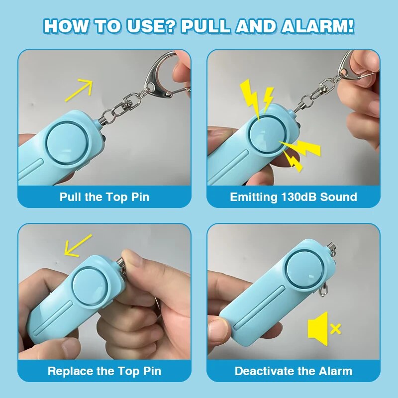 Personal Security ALARM Self D - Personal Alarm Keychain บทวิจารณ์และราคา