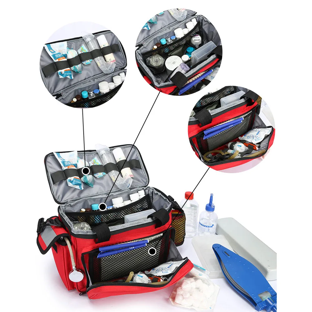 ชุดปฐมพยาบาลกลางแจ้งแบบพกพา กร - First Aid Bag Kit บทวิจารณ์และราคา
