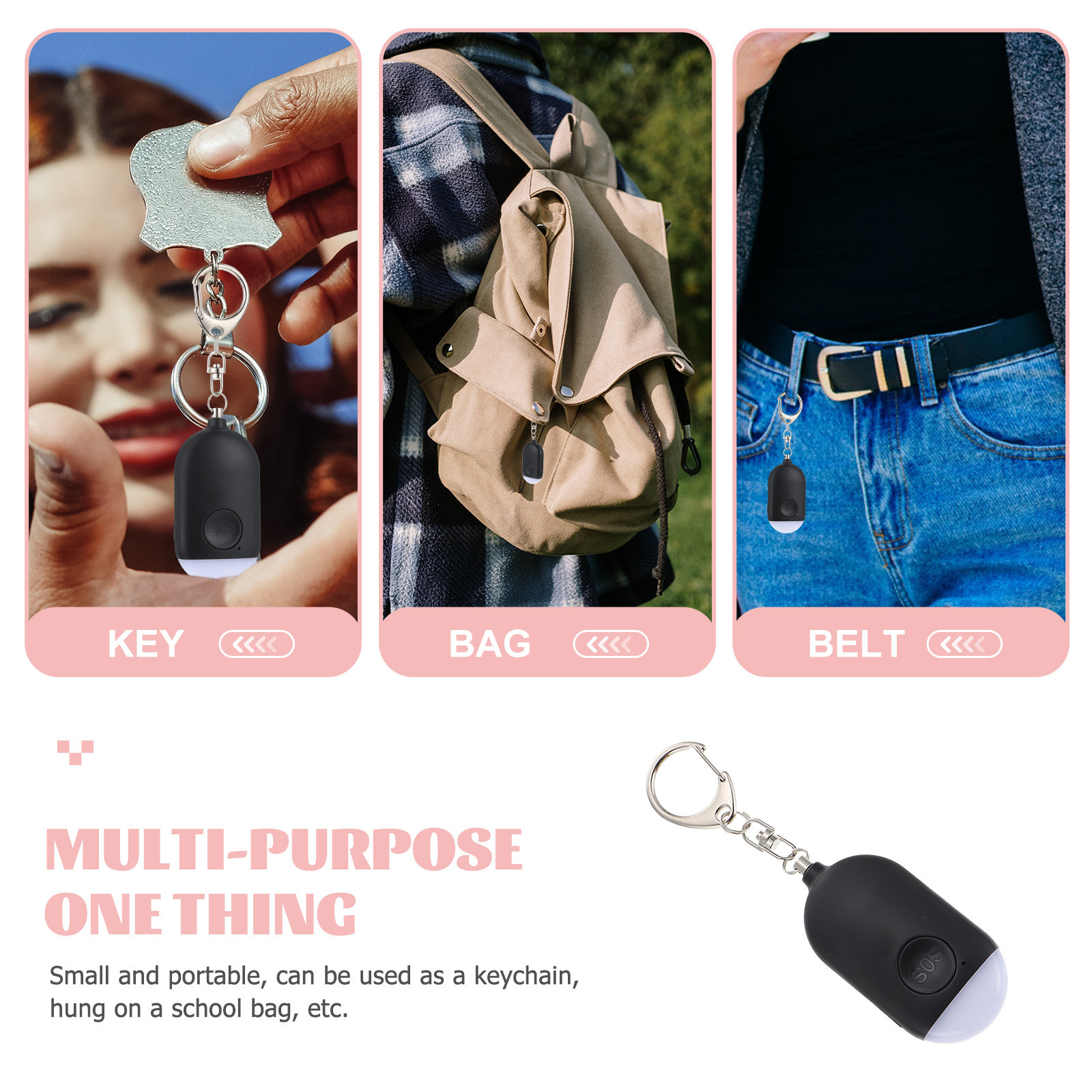 ชุดอุปกรณ์เตือนภัยส่วนบุคคลแบบ - Personal Alarm Keychain บทวิจารณ์และราคา