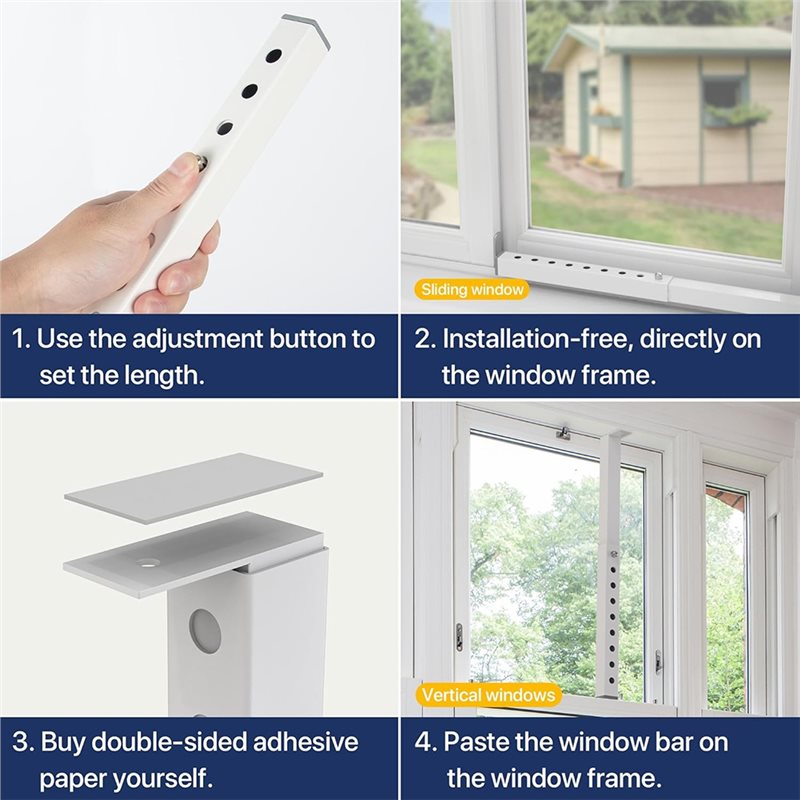 T19C ชุดล็อคหน้าต่างปรับระดับไ - Window Lock Bar บทวิจารณ์และราคา