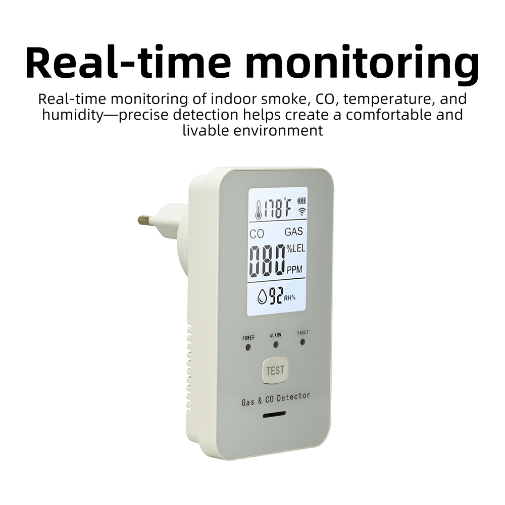 GC03 เครื่องตรวจจับก๊าซและ CO  - Co Detector Plug บทวิจารณ์และราคา