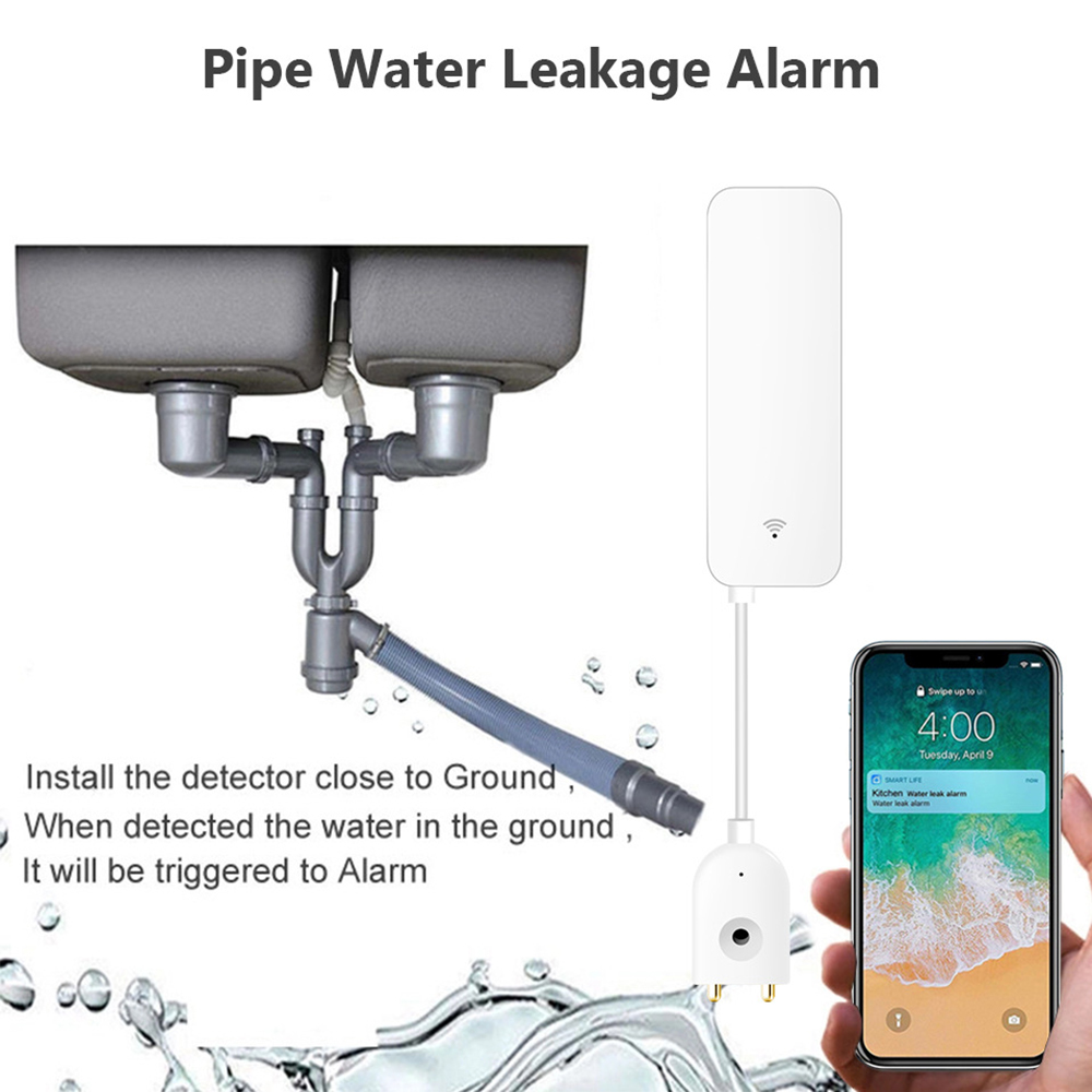 Tuya WiFi เซ็นเซอร์น้ํารั่ว, เ - Water Alarm Sensor บทวิจารณ์และราคา