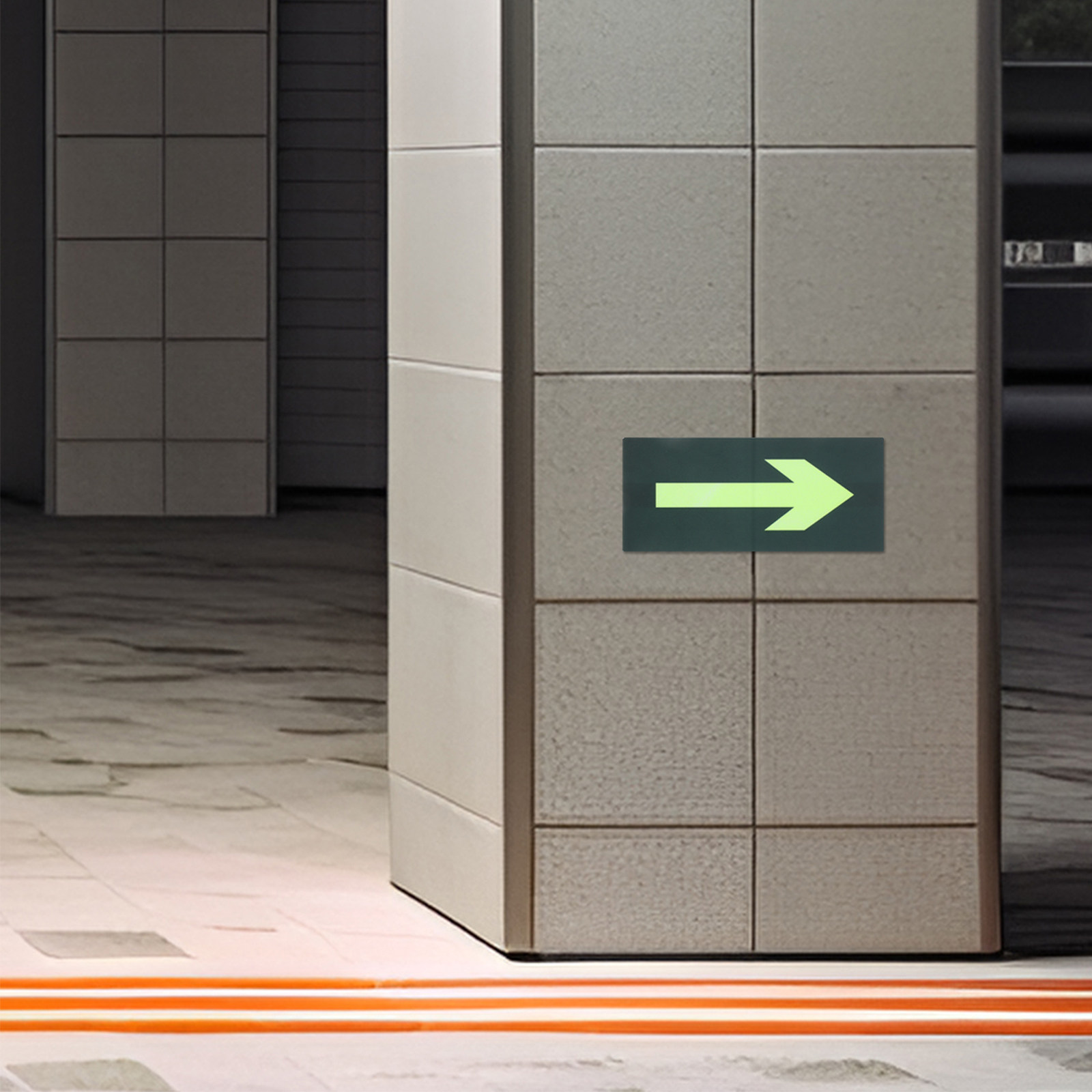 สติกเกอร์ลูกศรเรืองแสงกันน้ำ 8 - Emergency Exit Sign บทวิจารณ์และราคา