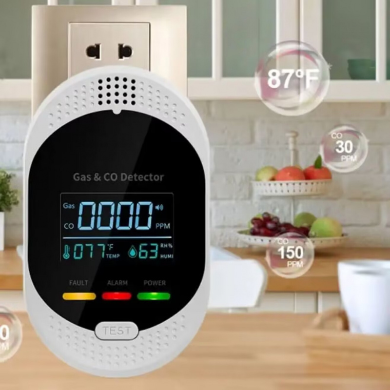 เครื่องตรวจจับก๊าซ 4-in-1 แบบเ - Co Detector Plug บทวิจารณ์และราคา