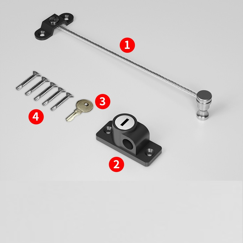 ตัวล็อคประตูหน้าต่าง ป้องกันเด - Security Chain Door บทวิจารณ์และราคา