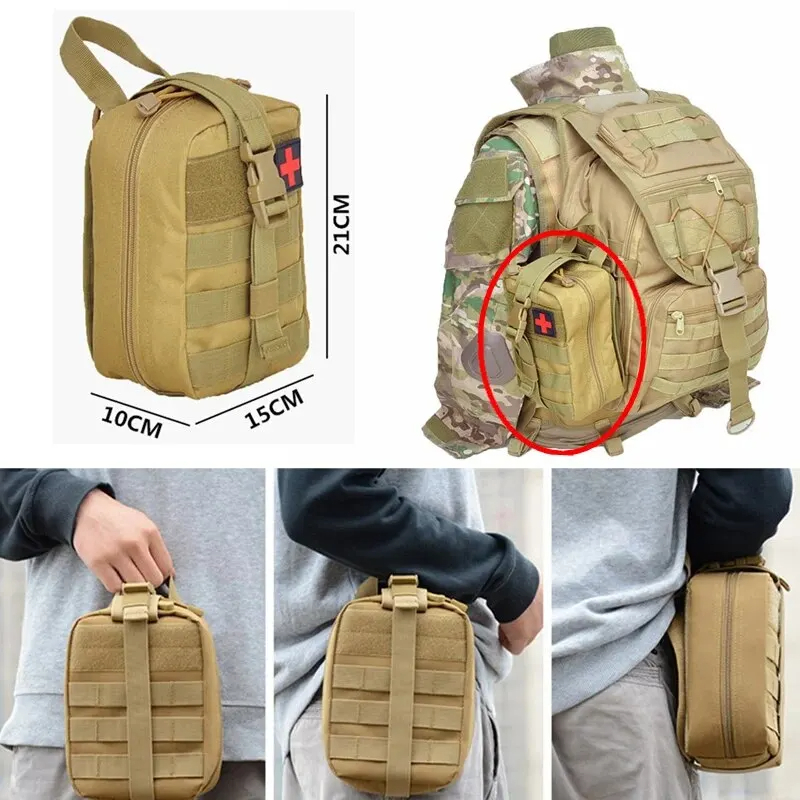 ยุทธวิธีชุดปฐมพยาบาลถุงแพทย์ฉุ - First Aid Bag Kit บทวิจารณ์และราคา