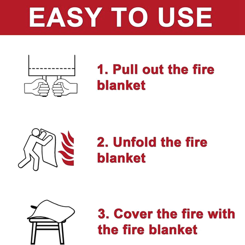 A40Z-ผ้าห่มดับเพลิงฉุกเฉิน, ผ้ - Fire Blanket Kitchen บทวิจารณ์และราคา
