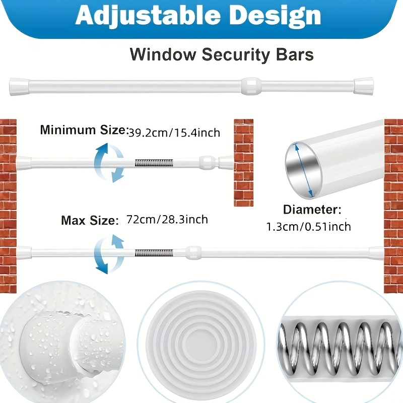บาร์นิรภัยแบบปรับได้ ทำจากโลหะ - Window Lock Bar บทวิจารณ์และราคา