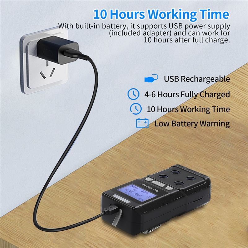 เครื่องตรวจจับก๊าซ 4 ชนิดแบบพก - Co Detector Plug บทวิจารณ์และราคา