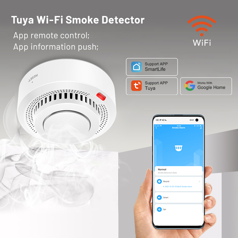 2 ชิ้น/แพ็ค เครื่องตรวจจับควัน - Smoke Detector Interconnected บทวิจารณ์และราคา