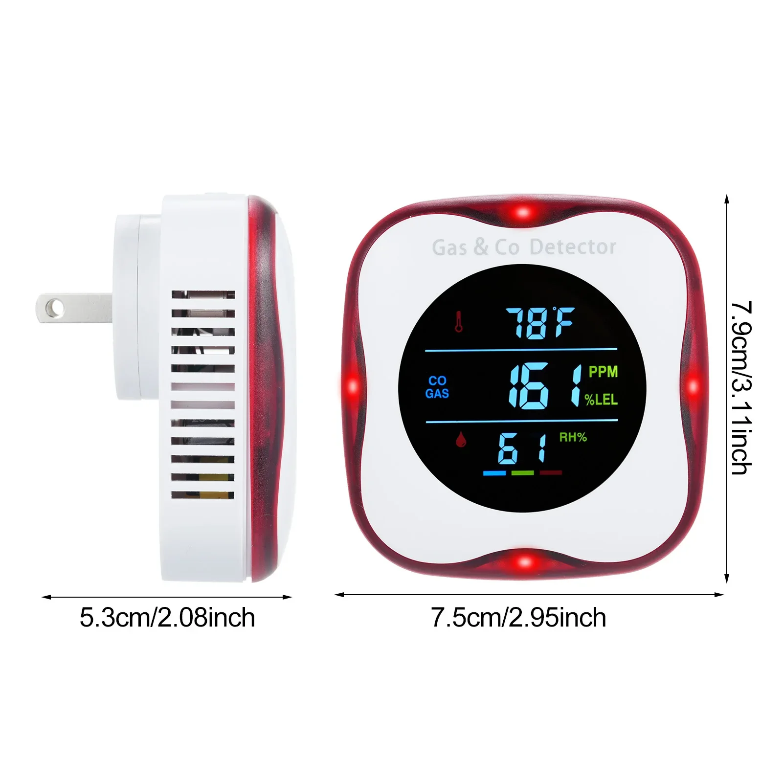 เครื่องตรวจจับก๊าซคาร์บอนมอนอก - Co Detector Plug บทวิจารณ์และราคา