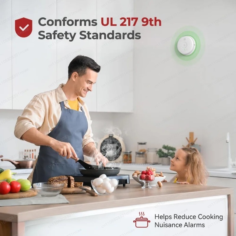 คุณภาพสูง-8 ชิ้น, เครื่องตรวจจ - Smoke Detector Interconnected บทวิจารณ์และราคา