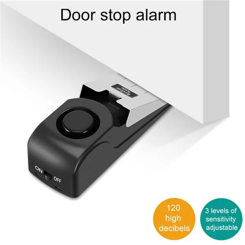 120dB ไร้สายกันขโมยบล็อกสัญญาณ - Door Stop Alarm บทวิจารณ์และราคา