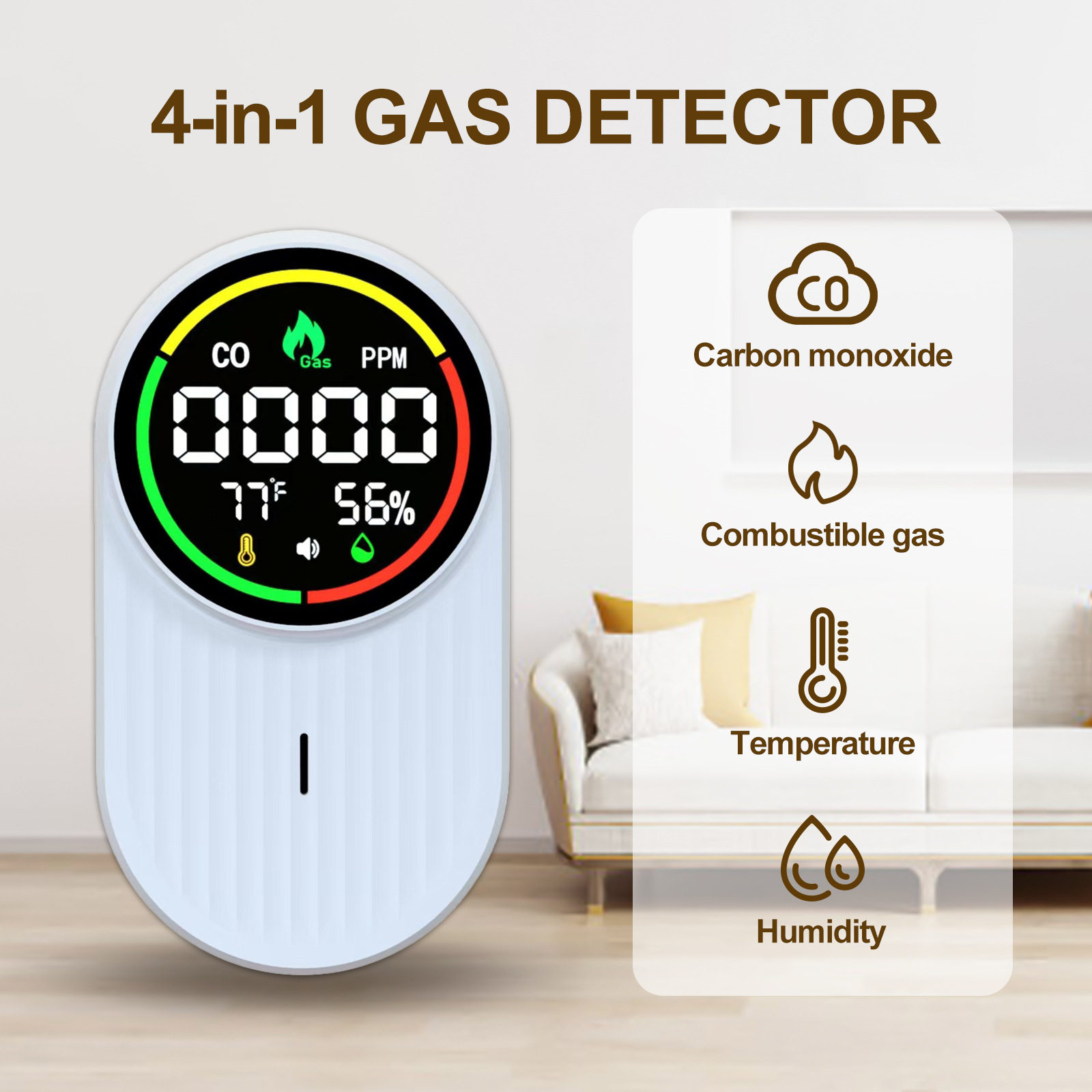 เครื่องตรวจจับคาร์บอนมอนอกไซด์ - Co Detector Plug บทวิจารณ์และราคา