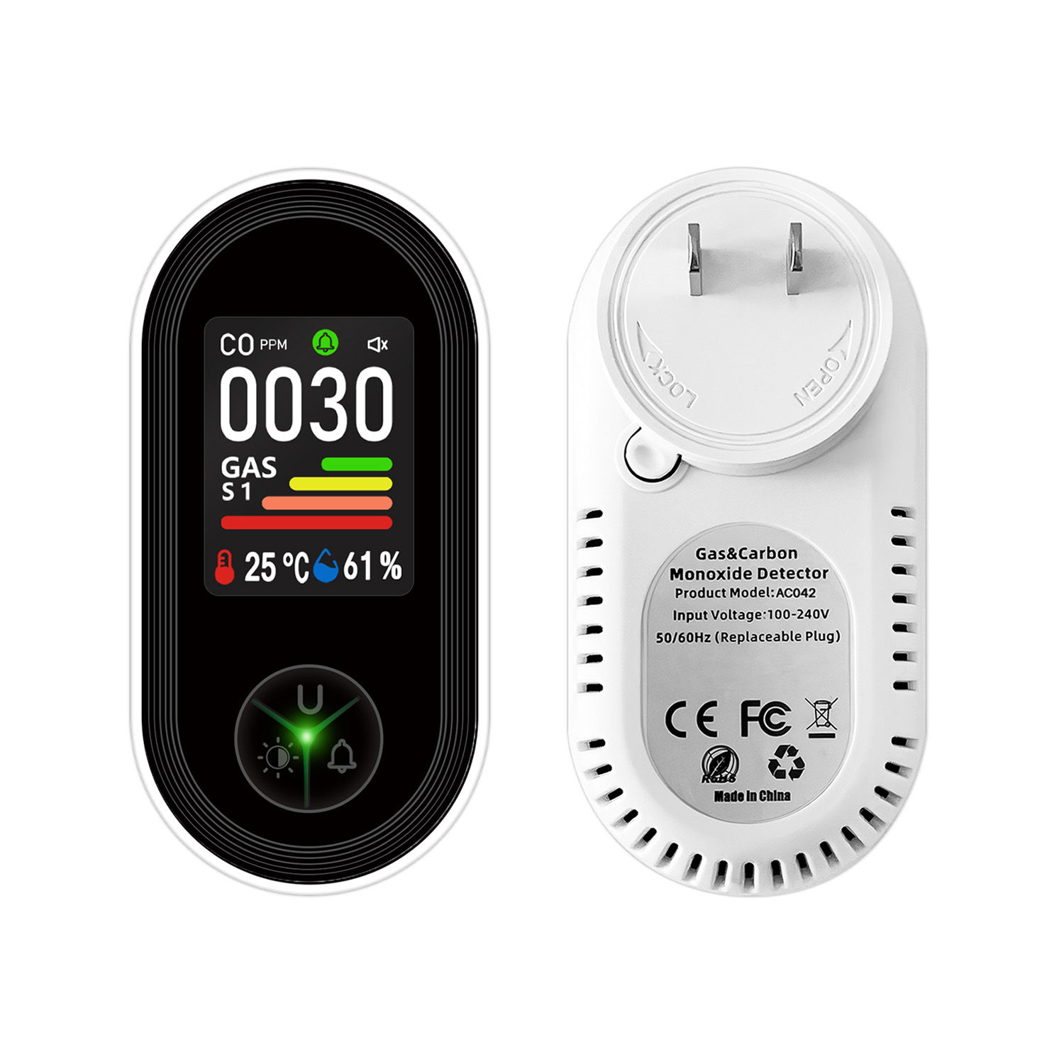 เครื่องตรวจจับก๊าซ CO และก๊าซไ - Co Detector Plug บทวิจารณ์และราคา