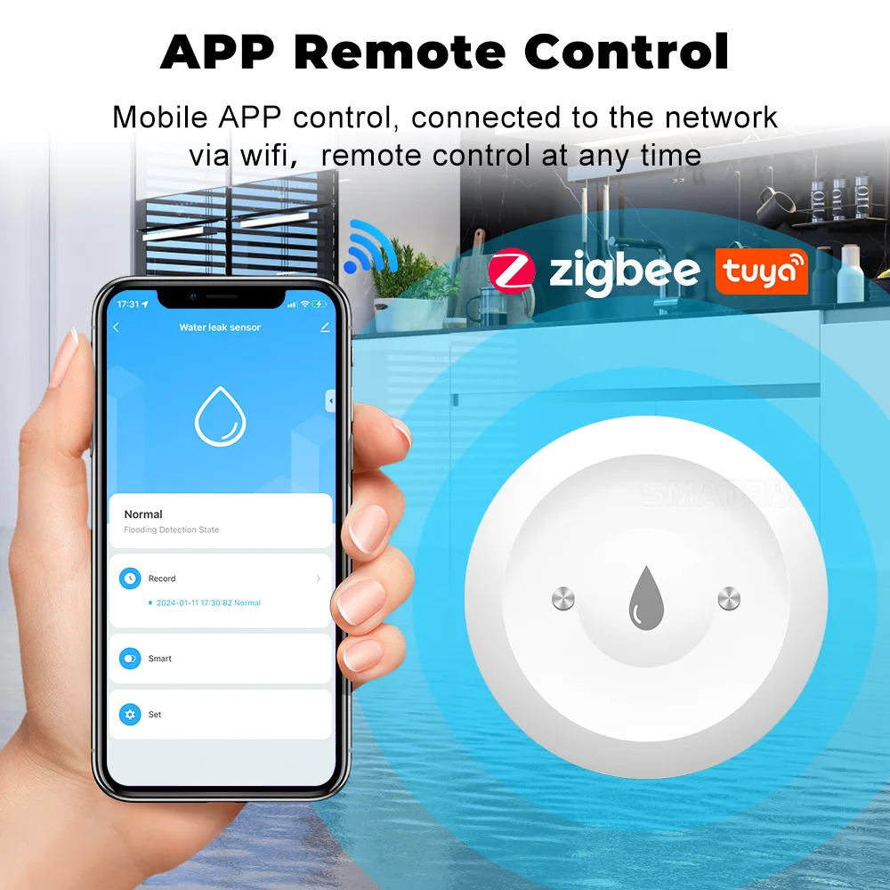 เซ็นเซอร์ตรวจจับน้ำรั่วซึม Zig - Water Alarm Sensor บทวิจารณ์และราคา