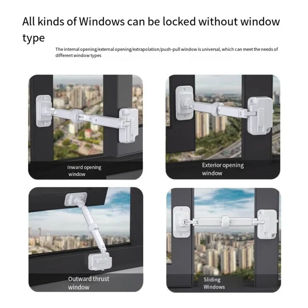 กลอนประตูหน้าต่างแบบเลื่อนได้ส - Window Lock Bar บทวิจารณ์และราคา